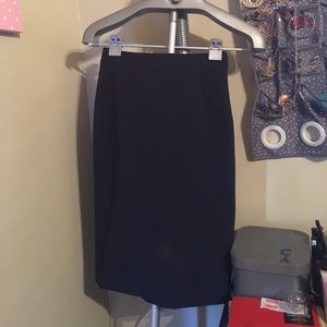 Navy blue pencil skirt