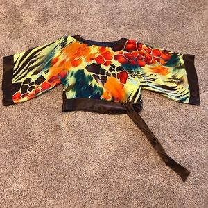 Cache multi color kimono blouse