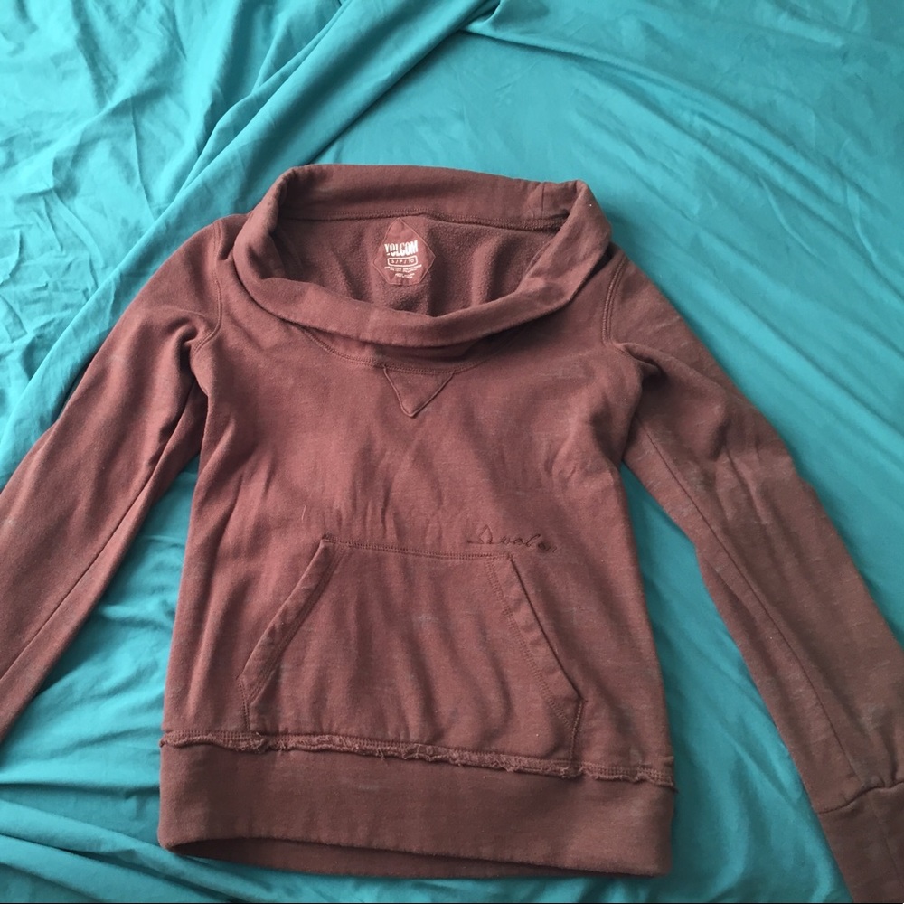 Volcom off the shoulder hoodie