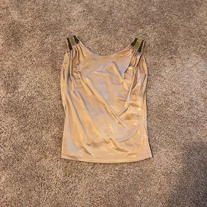 🧡🧡Cache bronze studded draped back blouse🧡🧡