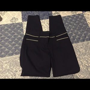 Navy blue skinny pants from The Limited.