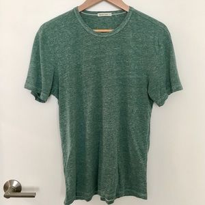 Marine Layer Signature Crewneck Tee in Green