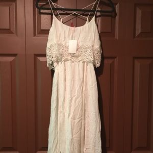 White Lacey dress new !