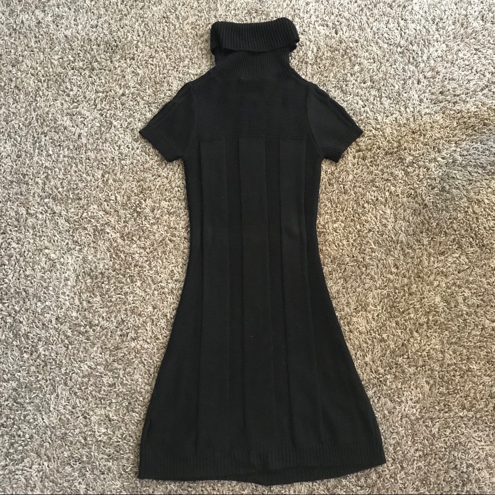 Cable knit sweater dress