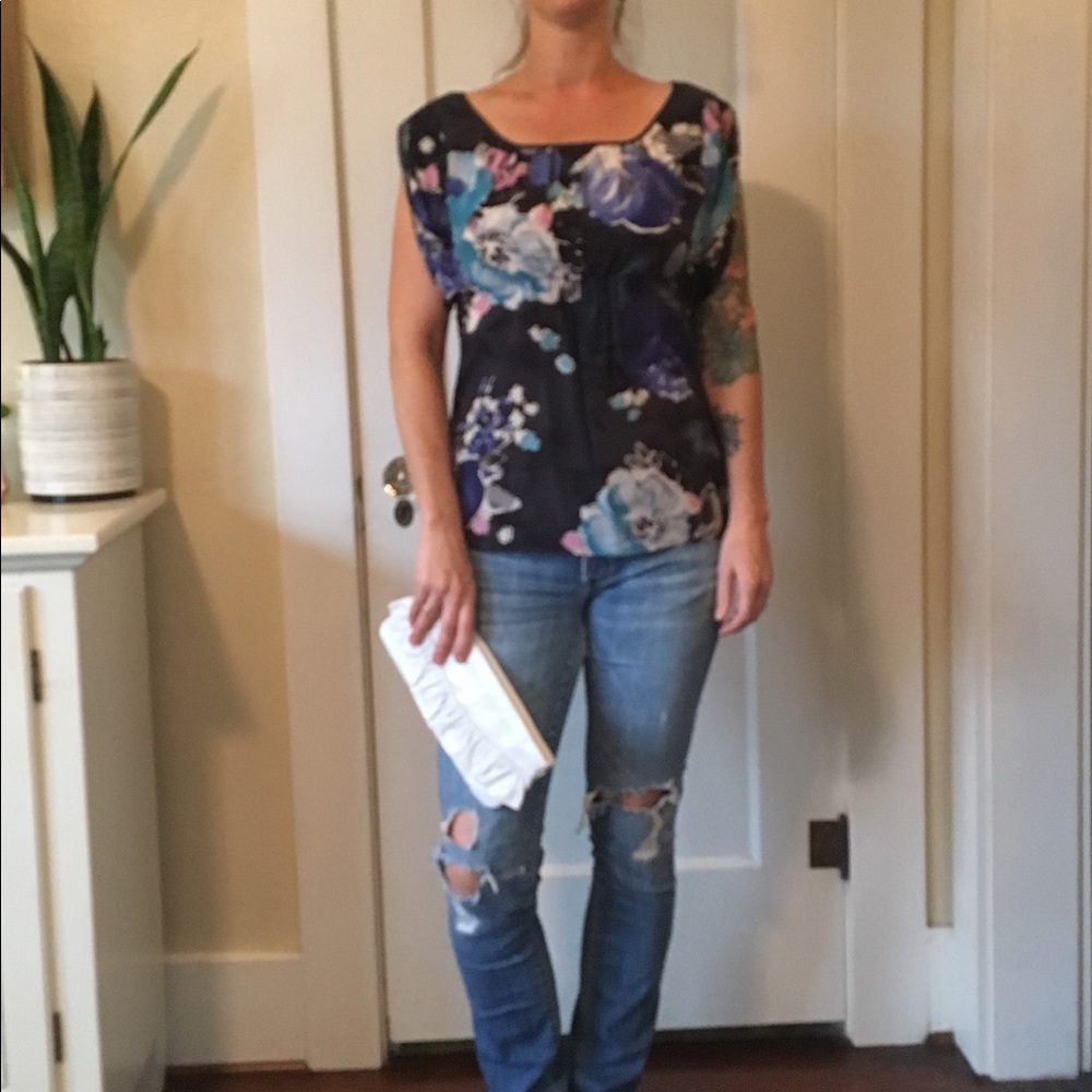 Floral Matty M Silk shirt
