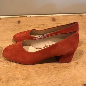 Red leather heels Red leather heels