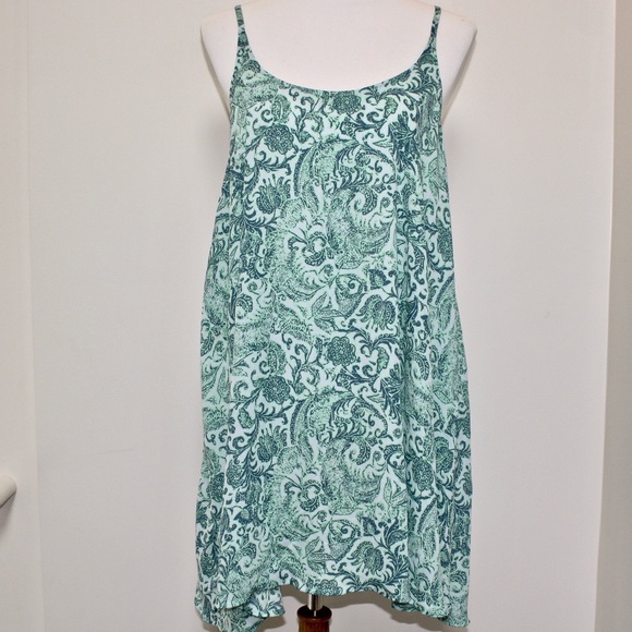 Free People Dresses & Skirts - Free People blue and green paisley sun dress