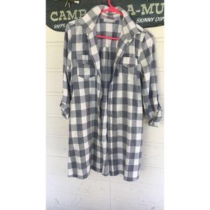Paper crane flannel dress