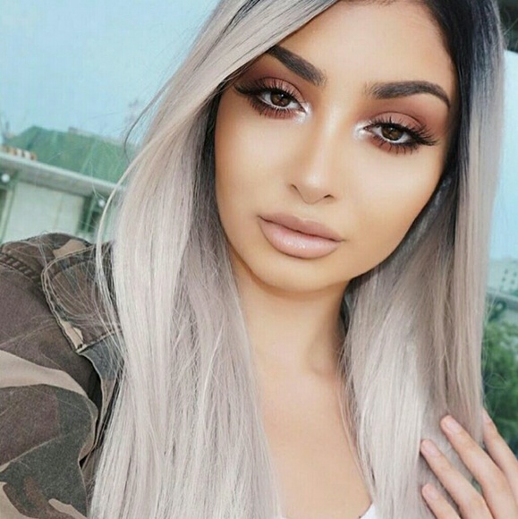 New powderroomd synthetic front lace wig main image 2
