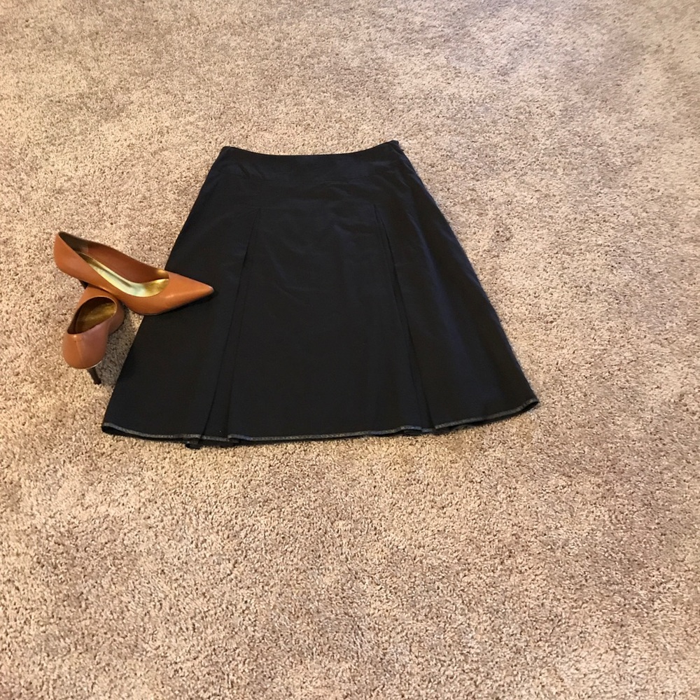NYC brown pleated skirt