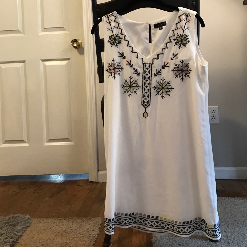 Cross Stitch Embroidered Shift Dress
