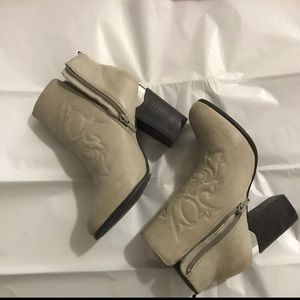 H&M Taupe Beige Booties Boots size 36