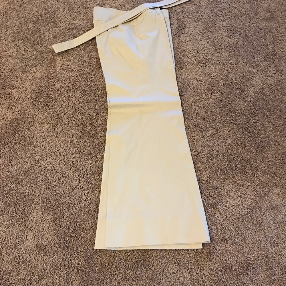 Cache bell bottom khaki pants