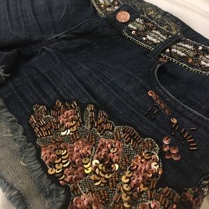 Size 6 express sequined and beaded shorts Size 6 express sequined and beaded shorts