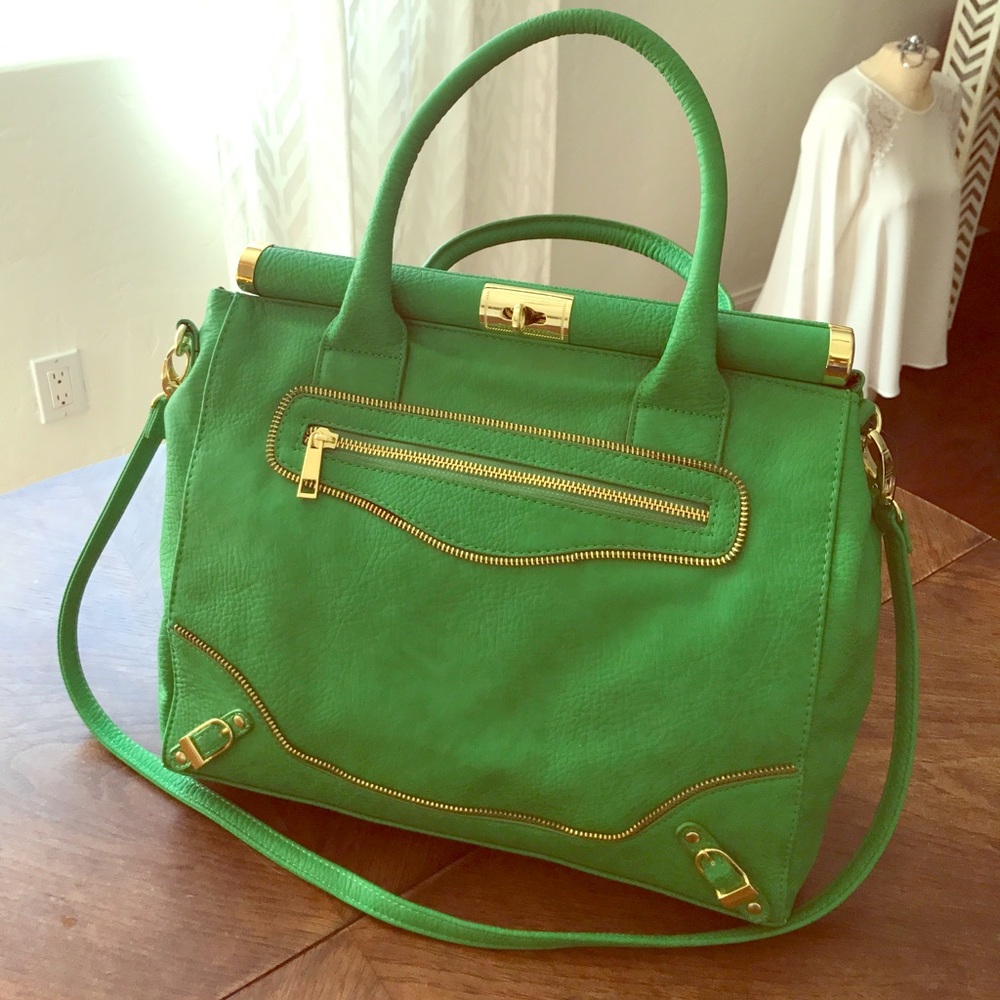 Kelly Green Purse Handbag by Olivia & Joy, NWT
