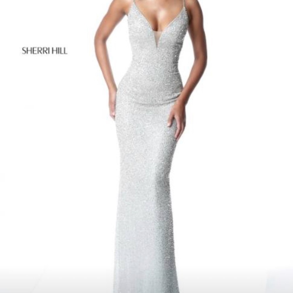 Sherri Hill 50860 Ivory dress size 2