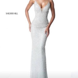 Sherri Hill 50860 Ivory dress size 2