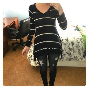 Blue striped sweater