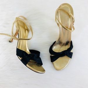 Kate Spade Gold & Black Knot Heel Kate Spade Gold & Black Knot Heel