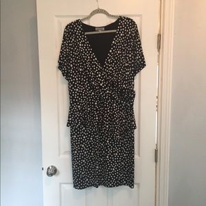 Super cute polka dot peplum dress
