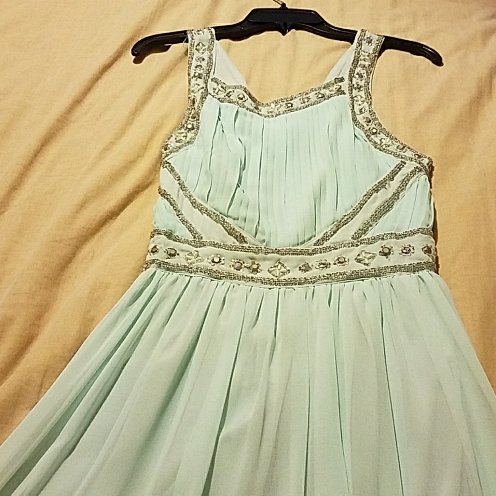 Beautiful long gala dress light green