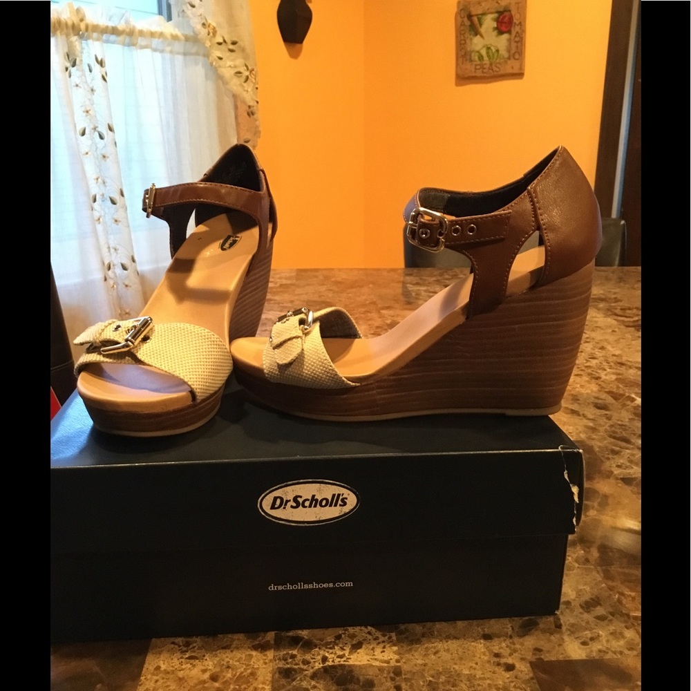 Dr. Schools strap wedges