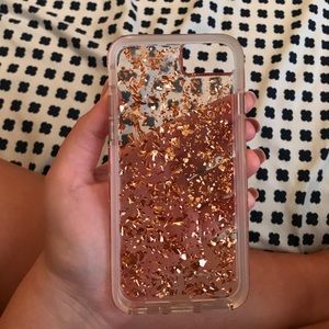 Gold flake iPhone 6/6S case