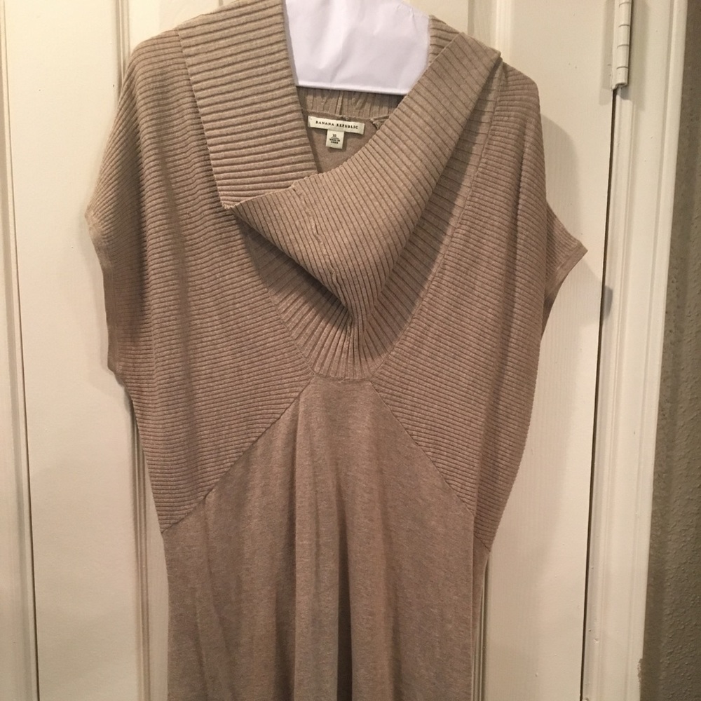 Banana Republic Tan Sweater Dress