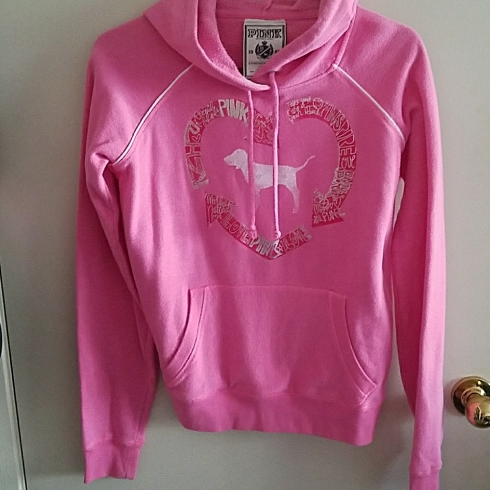 Pink hoodie 'Recycle' sweater