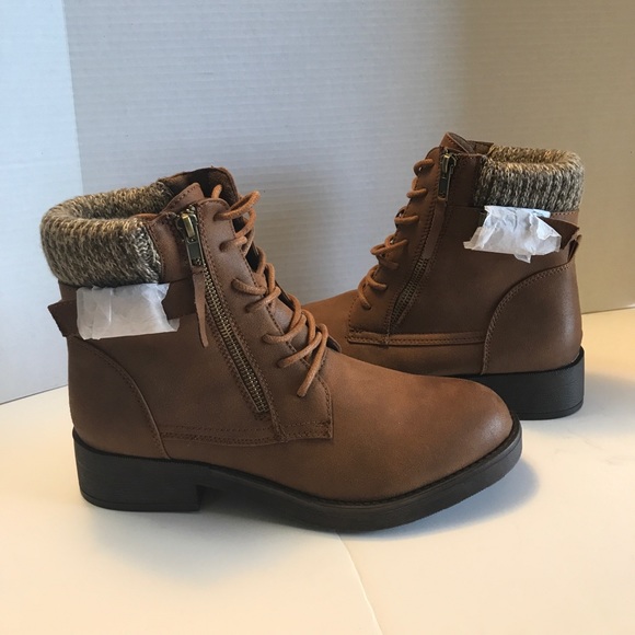 Sweater cuff ankle boots Clearance