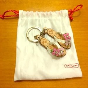 Coach tropical sandals keychain 🌴 🌺