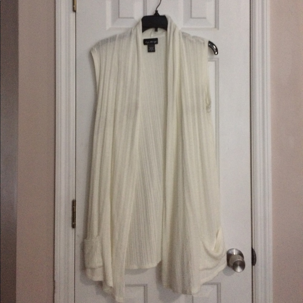“Love Always” Women Cream Color Cover-Up. Size L