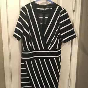 Asymetrical Eloquii Striped Dress Asymetrical Eloquii Striped Dress