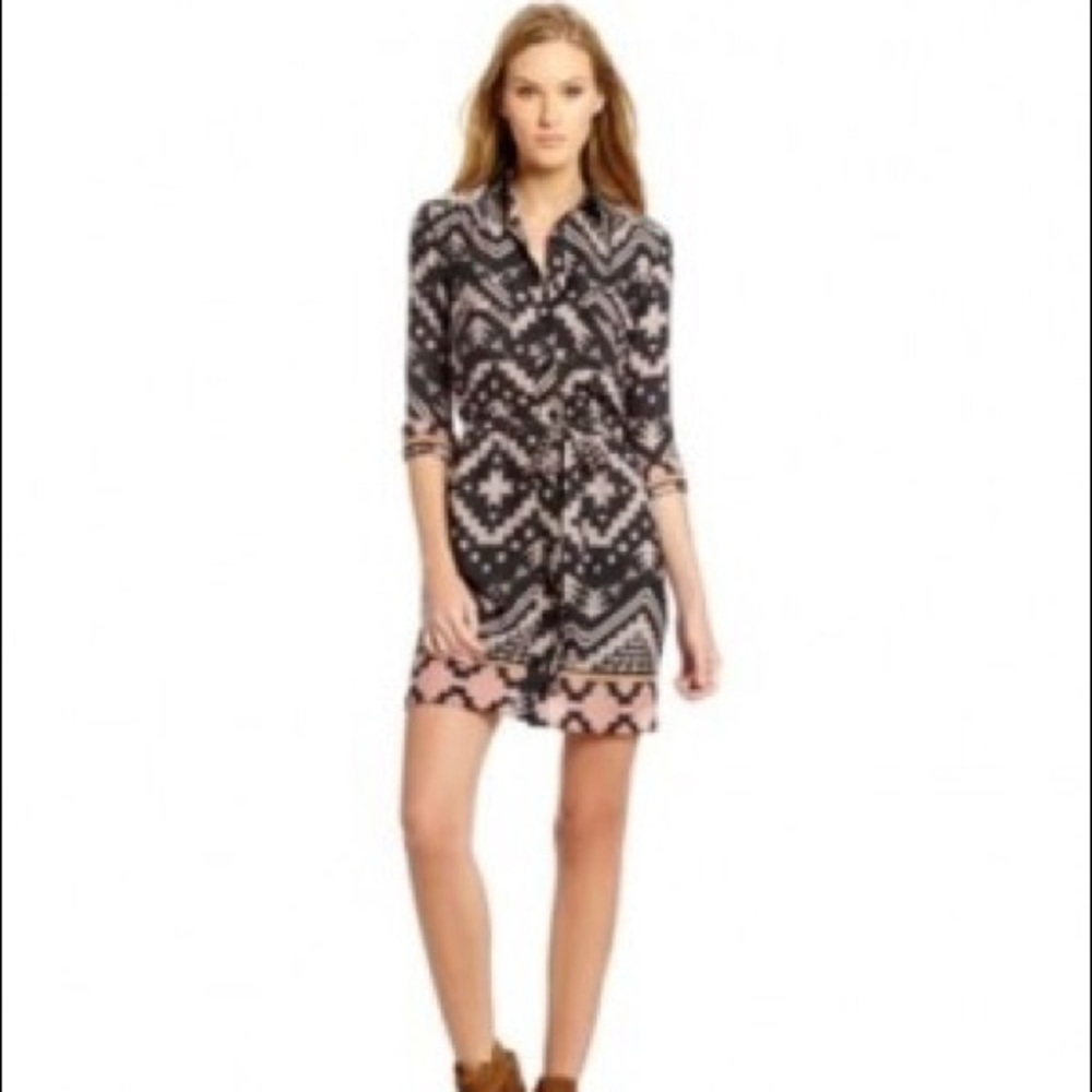 Collective Concepts tribal shirt dress