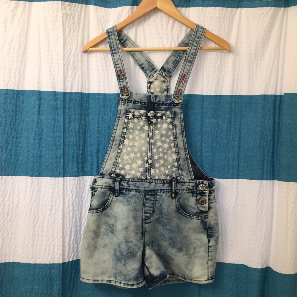 Overall Shorts with Stars!