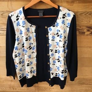 Ann Taylor Floral Cardigan