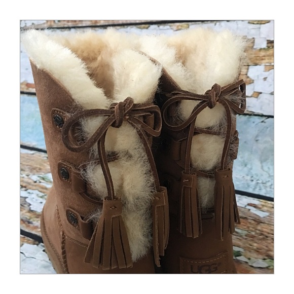 UGG Kristabelle Chestnut Sheepskin Boots - Picture 3 of 5