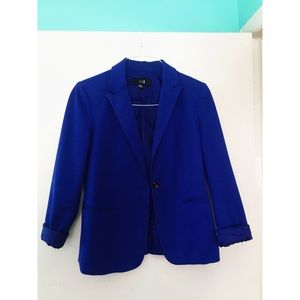 Jersey royal blue blazer