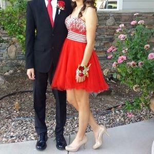 Red homecoming dress
