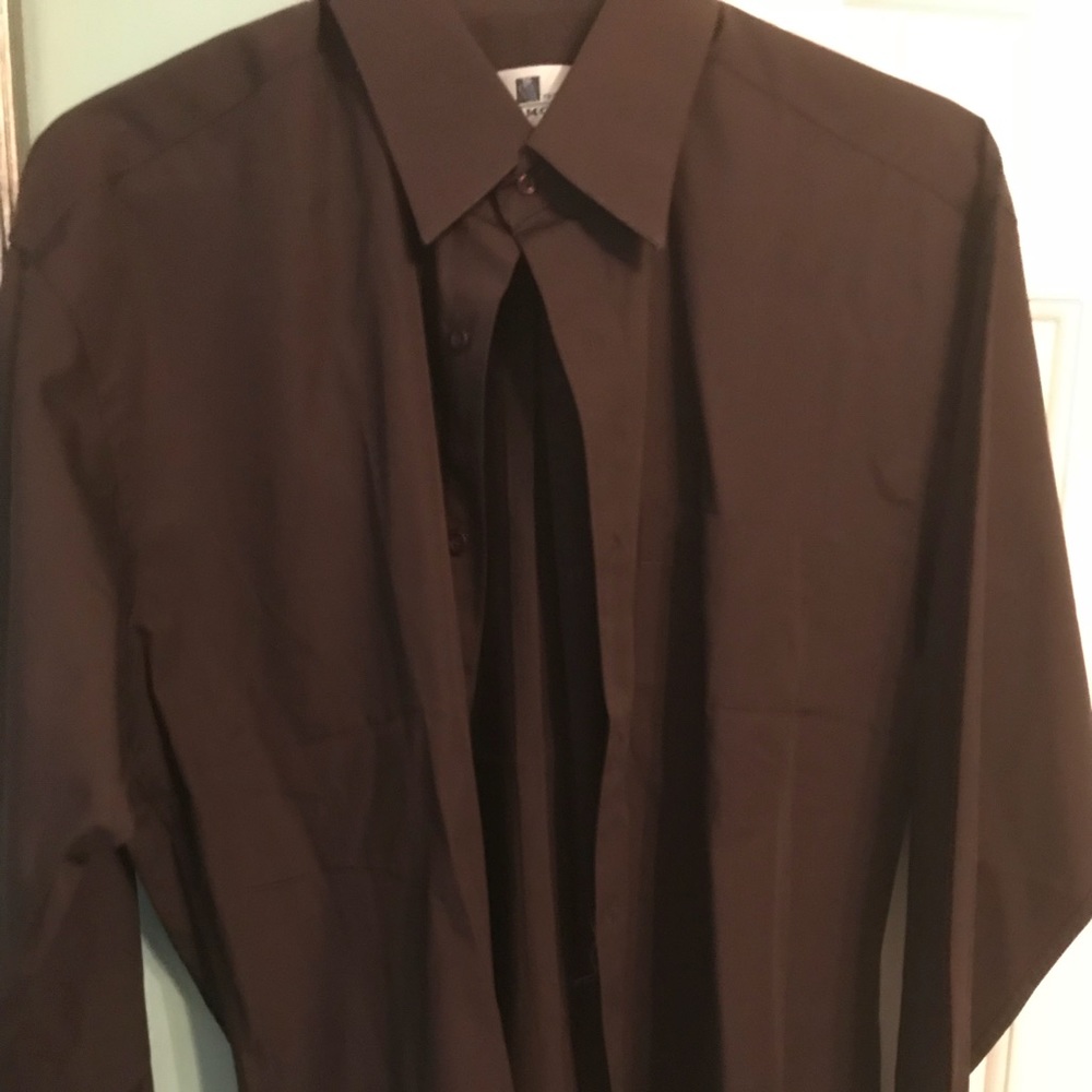 New never worn brown dress shirt.