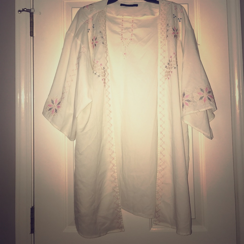 Gorgeous stitched kimono medium tunic