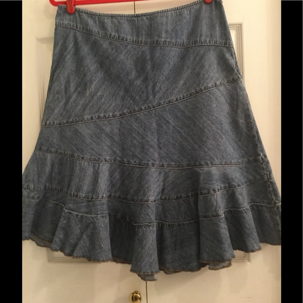 DKNY denim skirt .