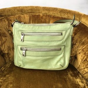 Marc Jacobs double zipper green bag