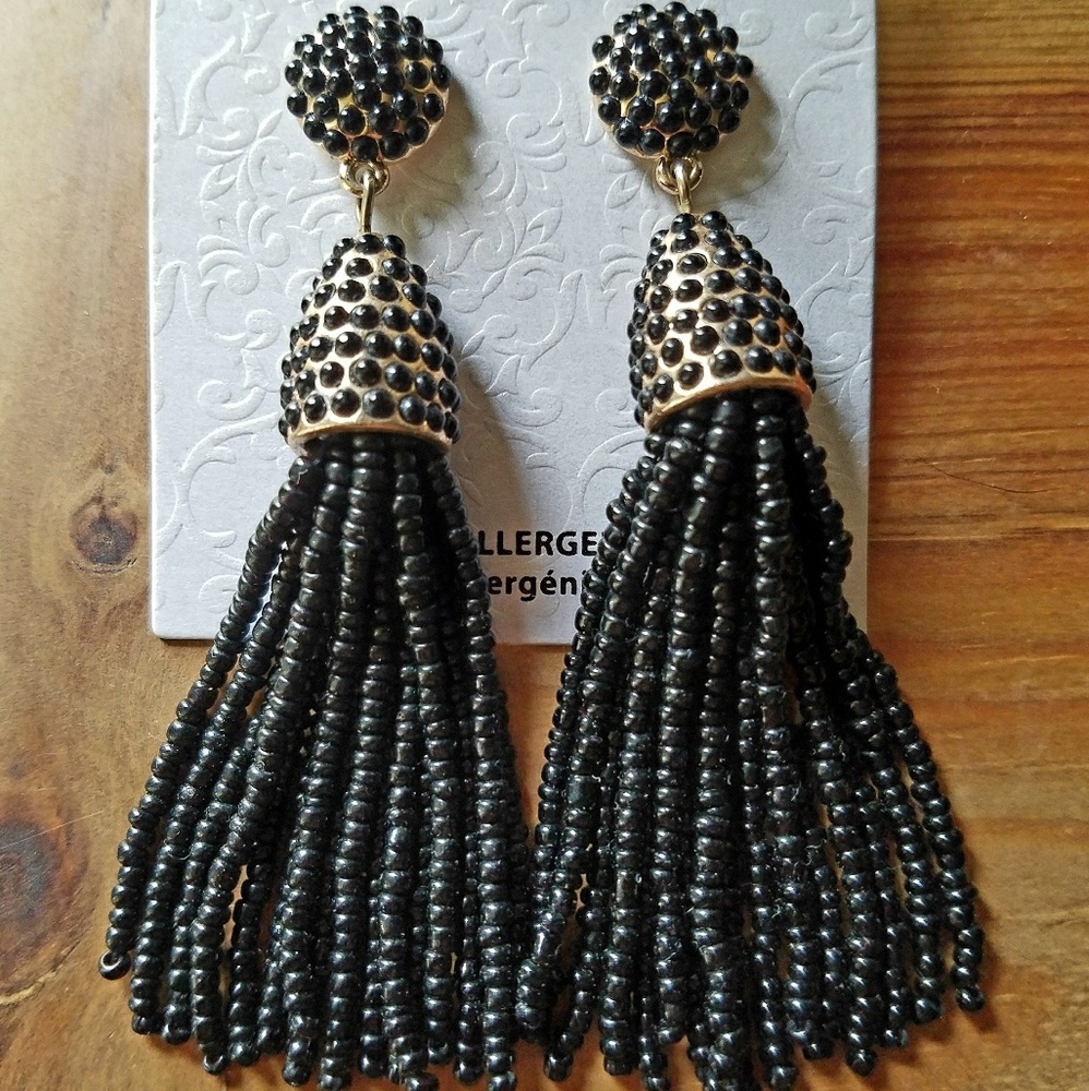 Baublebar black beaded earrings