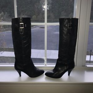Black knee boots 6.5