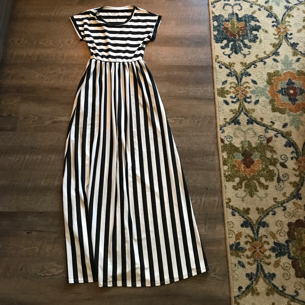 Women's striped dress.