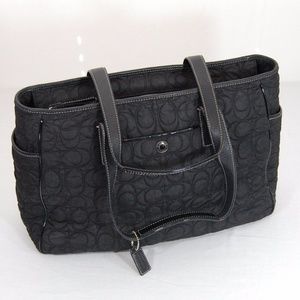 Coach Nylon Quilted Work or Baby Tote Bag Coach Nylon Quilted Work or Baby Tote Bag