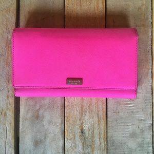 Kate Spade Large Hot Pink Wallet