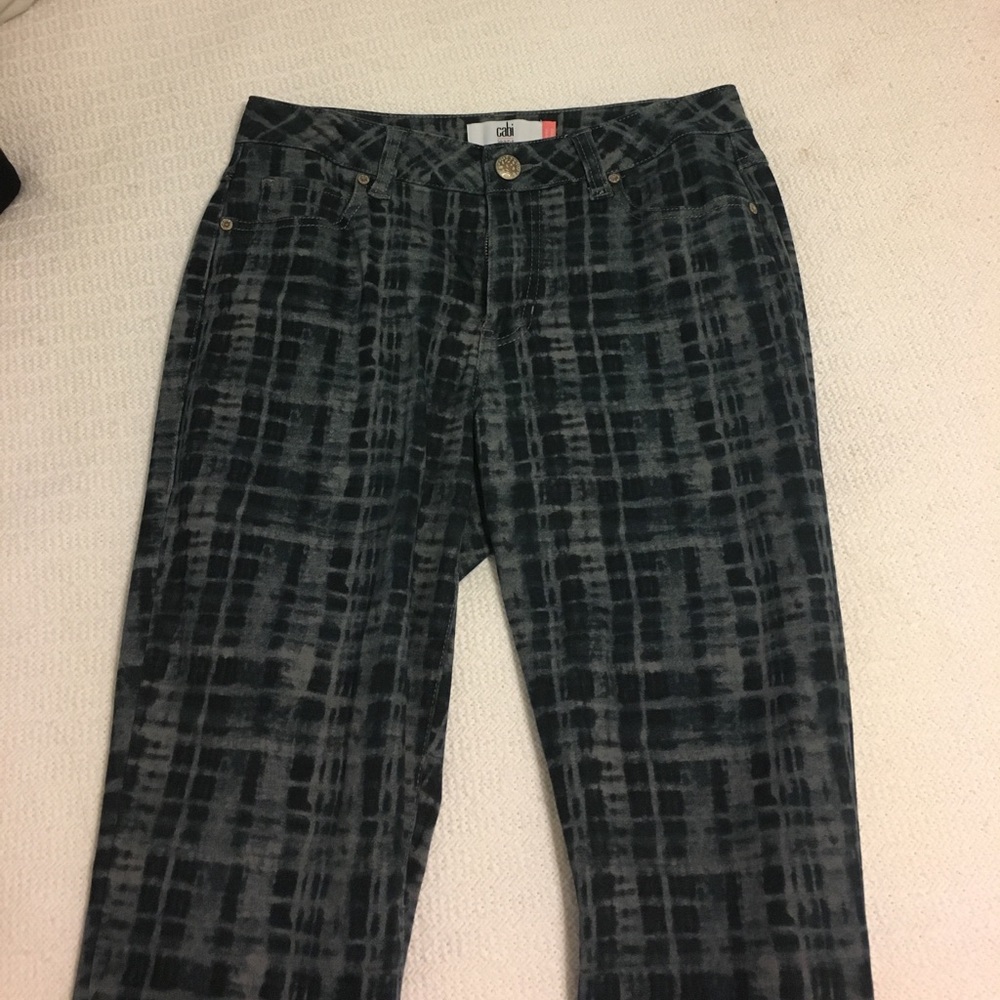 cabi printed jeans