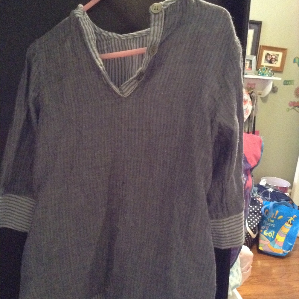 Girls 3 T Linen Long Sleeve Dress